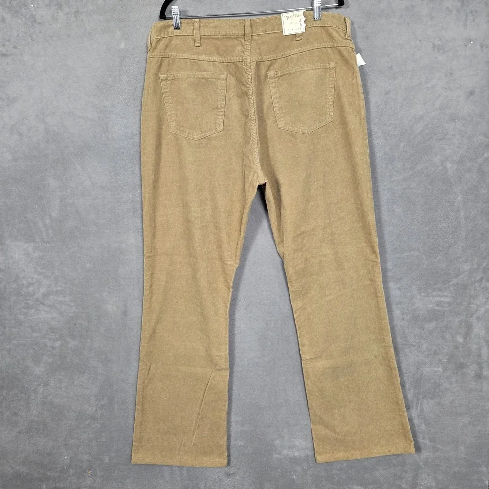 Vintage Polo Ralph Lauren Corduroy Pants‎ mens 38x32 relaxed NEW 100% cotton